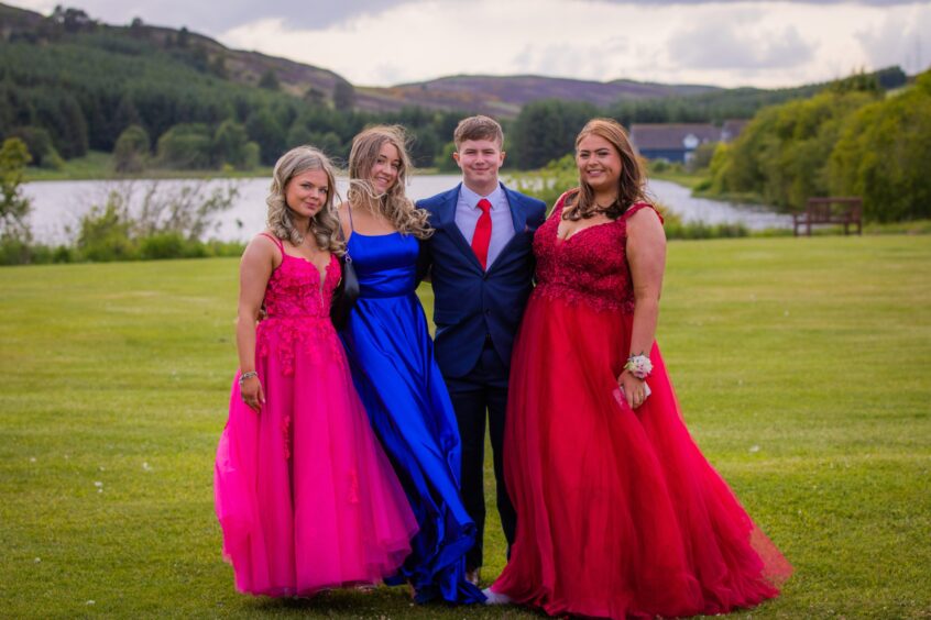 Caitlin Sandilands, Gracie Forrester, Ciaran Muir and Mollie Bell.