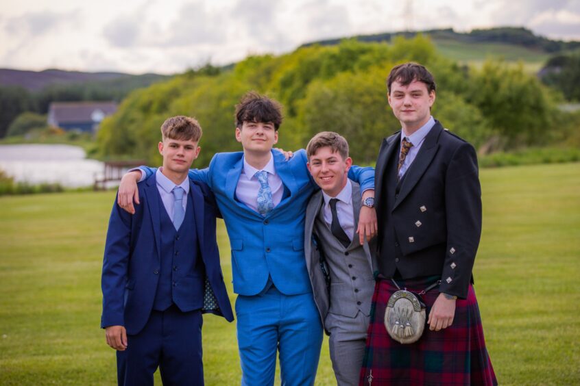 Charlie Sutherland, Chris Rangelov, Luke Stewart and Daniel Galloway.