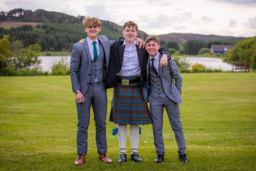 Three guests pose for the camera at Piperdam