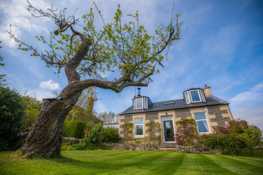 The exterior of the Tayport house