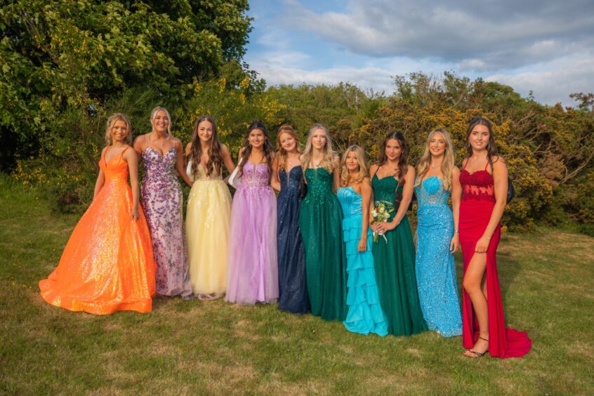 Glamorous leavers at Inverkeithing High prom 2025