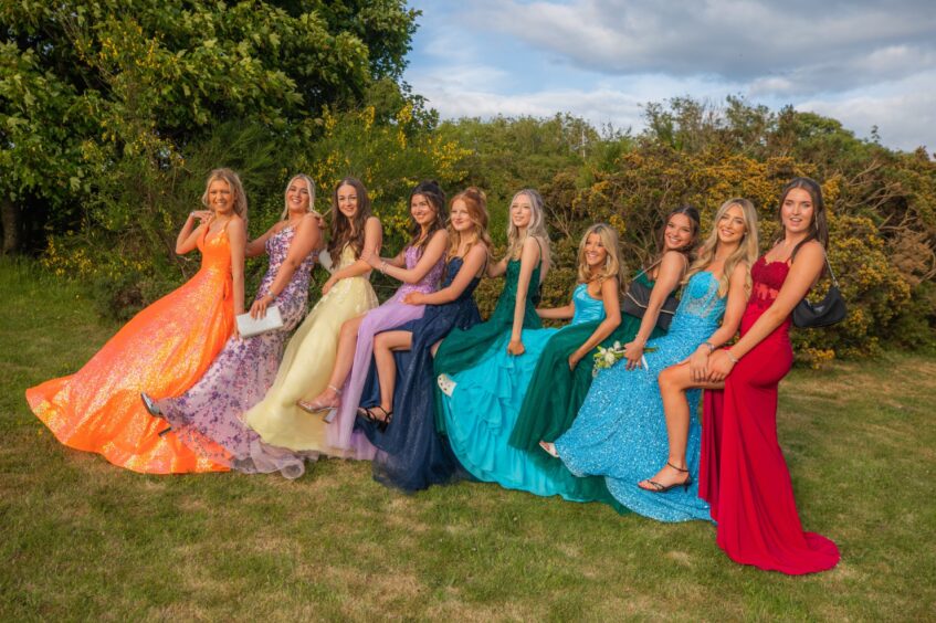 Fabulous dresses at the Fife event. 