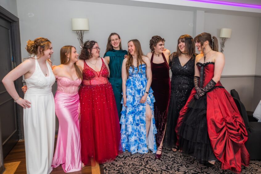 Attendees at Inverkeithing High leavers' prom 2025