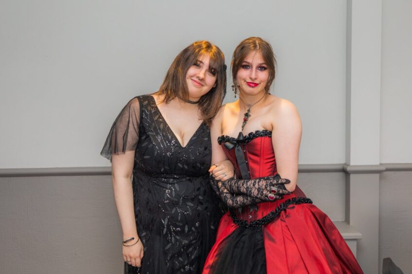 Sophie Aitkins and Victoria Kotowicz at Inverkeithing High leavers' prom 2025