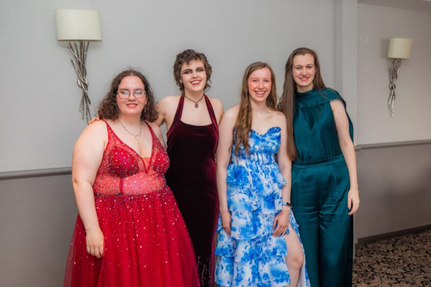 Rhiannon Nicol, Niamh Horne, Natalie Angus and Kirsty Souter. 