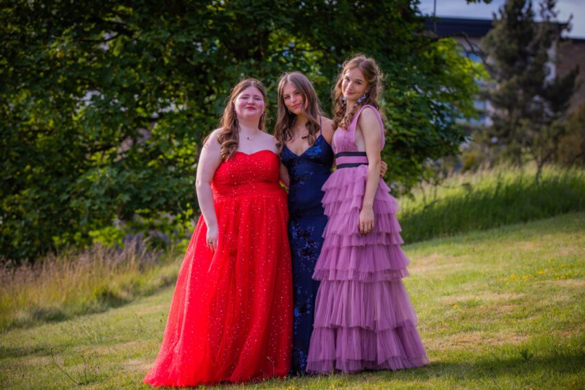 Iona Francis, Emily Winch and Gracie Robertson. 