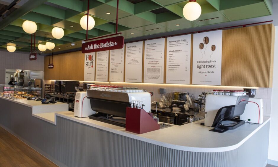 Inside the new Pret cafe store on Brook Street, Broughty Ferry