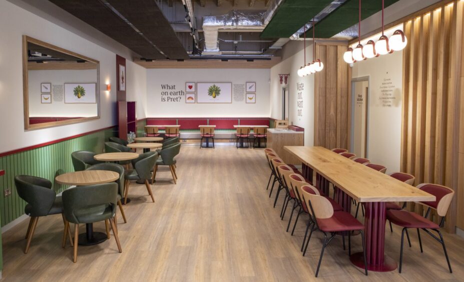 The spacious cafe