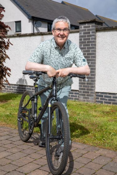 Alastair with his bike