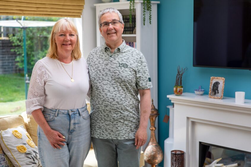 Alastair with his wife Moira.