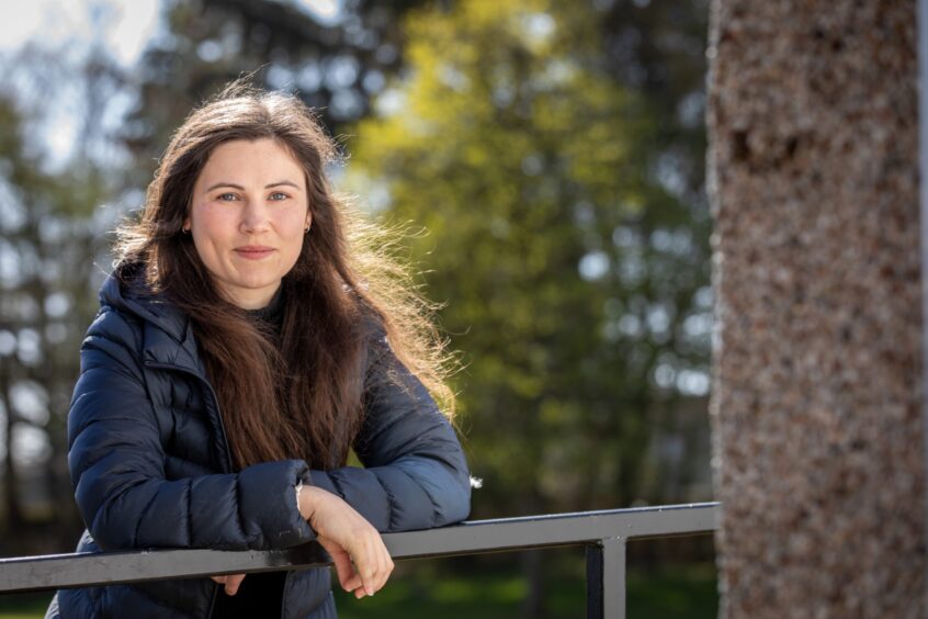 Invergowrie mum Helen sustained a serious arm injury after the fall. Blood donations saved her life.