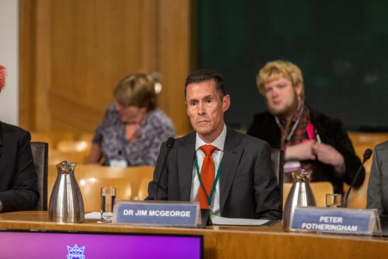 Former Dundee University chief operating officer Dr Jim McGeorge.