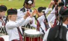 George Watson's College performs at the Pipe Band and Highland Dancing Competition.