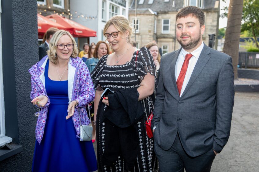 Teachers make their way in for the Viewforth High School leavers' prom 2025.