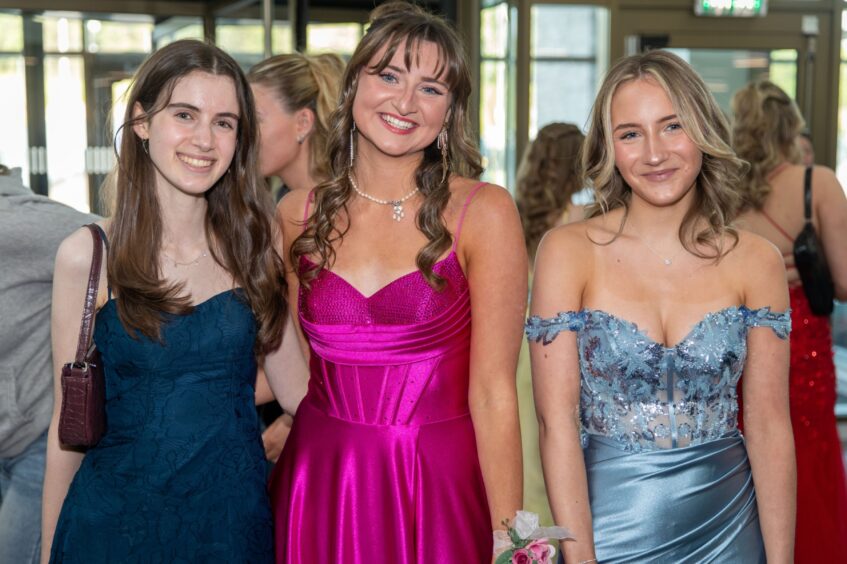 Three young women at the event