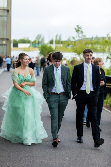 Leavers arrived at Montrose Academy 