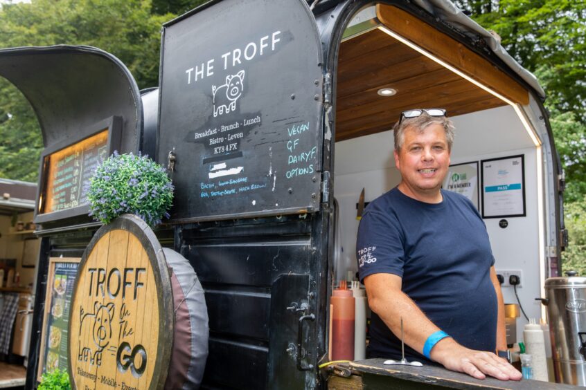 Will Blake at the Troff on the Go stall.