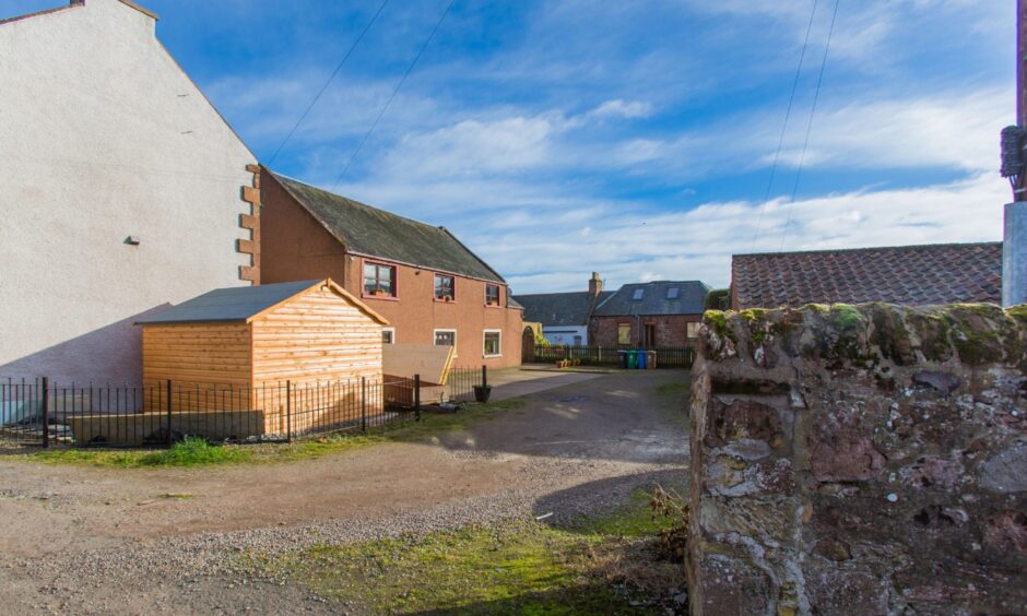 Flats that now occupy the site of the former picture house, where Brigadoon was screened.