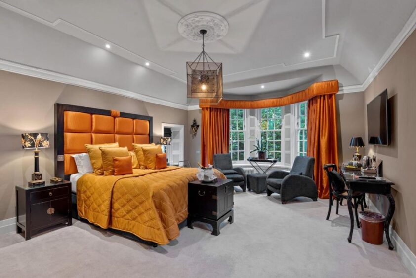 A bedroom in the hotel