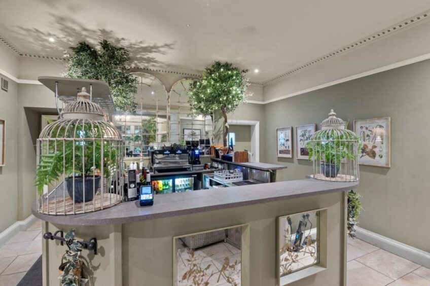 A bar area