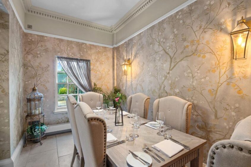 A private space for dining