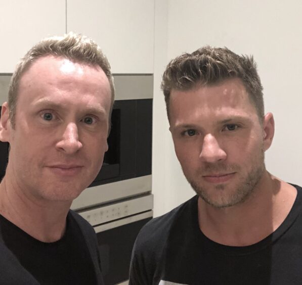 Sean Donaldson with Ryan Phillippe. 