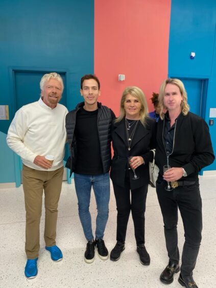 Sean Donaldson with Richard Branson.