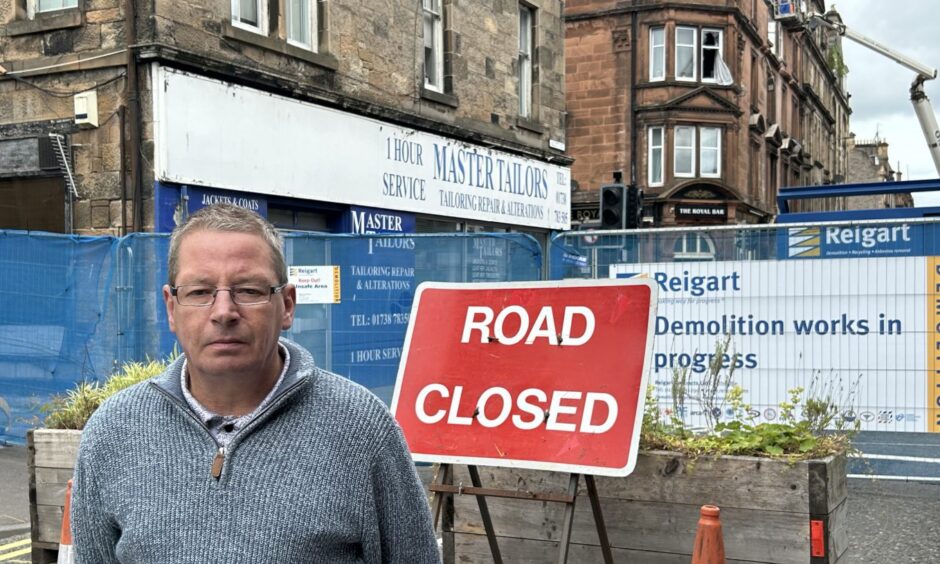 Steve Black, landlord the Royal Bar in Perth, which is to be demolished.