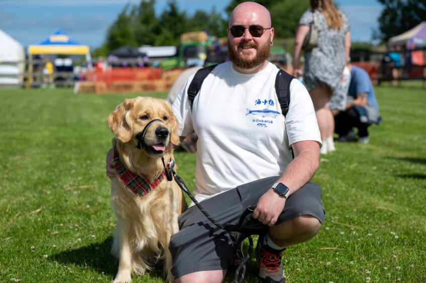 Graeme with his owner Craig Stark.