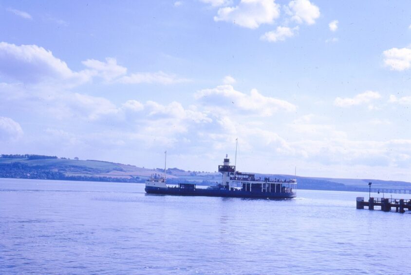 A Tay Ferry sailing in September 1962. The Fife coast is visible in the distance