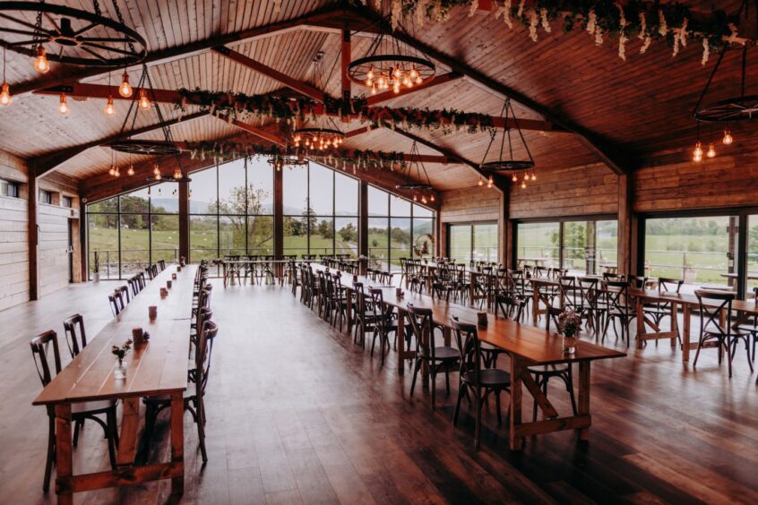 Wedding Barn at Glen Clova Hotel.