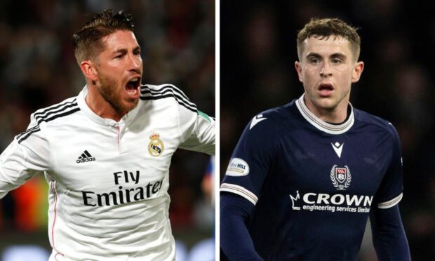 Sergio Ramos and Fin Robertson