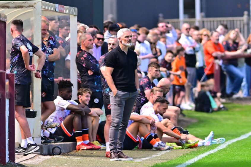 Jim Goodwin watches from the sidelines at Glebe Park