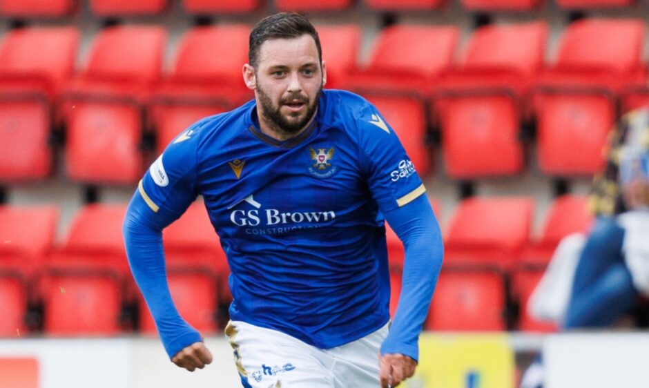 Drey Wright in action for St Johnstone. Image: SNS