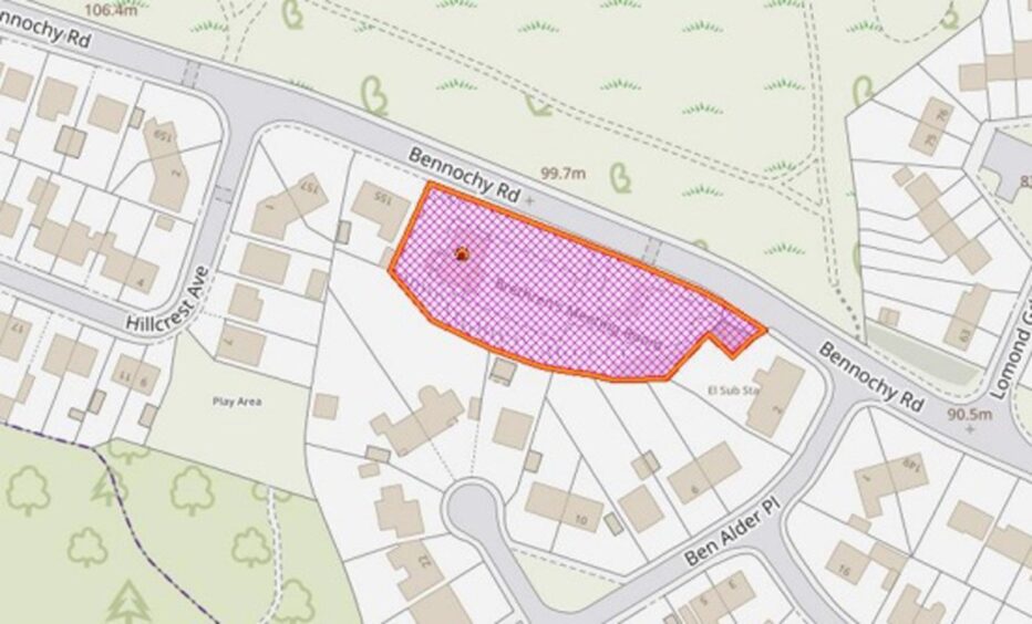 The site of the Kirkcaldy housing approved by Fife planning councillors