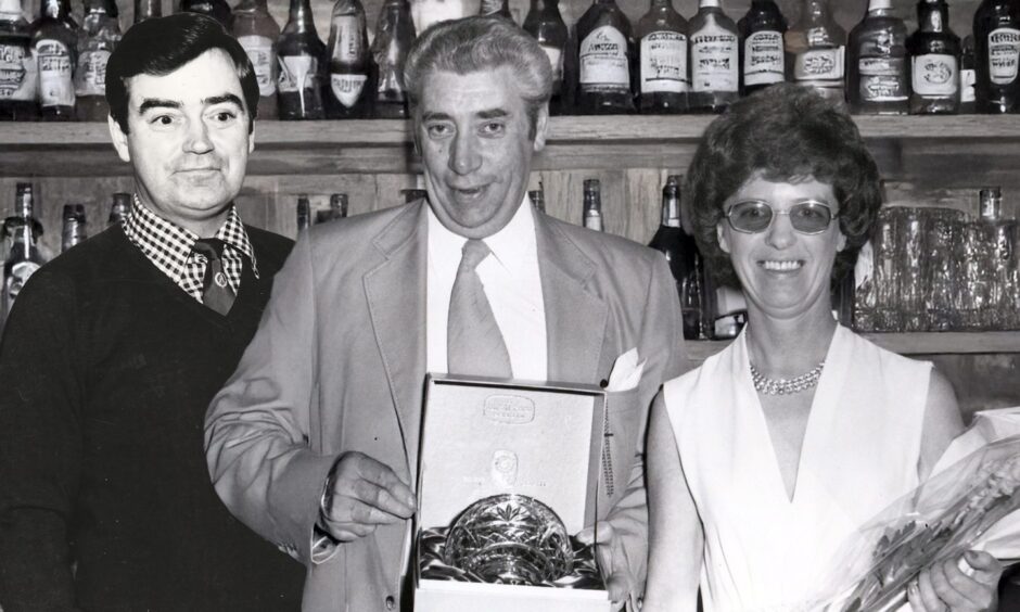 a photo montage showing three Arbroath pub landlords