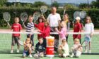 Resident coach Graeme Walker with youngsters in 2010. Image: DC Thomson.