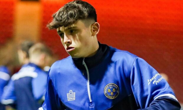 Louis Lloyd warming up for Shrewsbury.