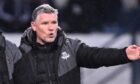 Paul McDonald on the touchline as a first team coach at Partick Thistle.