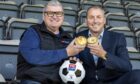 St Johnstone CEO Fran Smith with Pie Sports director, Joe Aitken.