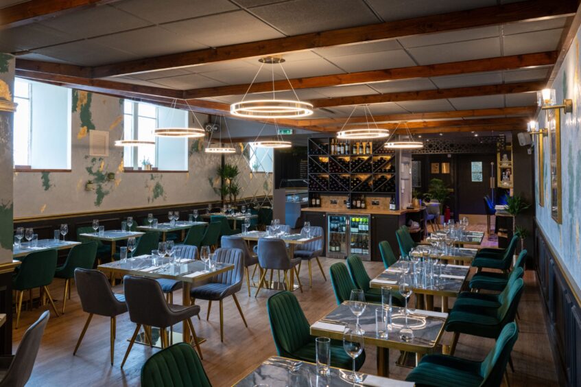 Inside the new Broughty Ferry restaurant.