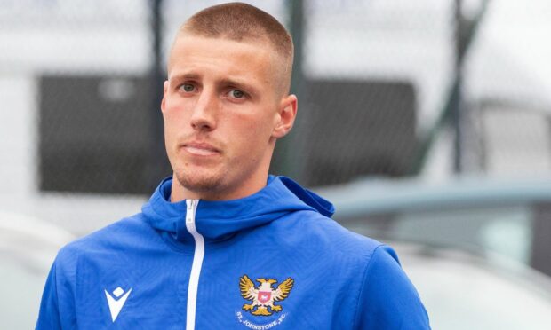 Sam McClelland walking into McDiarmid Park for a game.