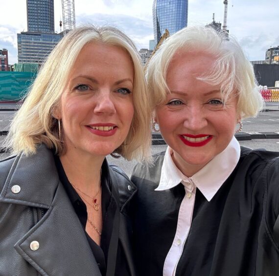 Image shows: Claire Mitchell KC & Zoe Venditozzi writers and podcasters.