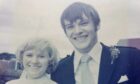 Graeme Tosh with wife Fiona on their wedding day. Image: Mandy Orr