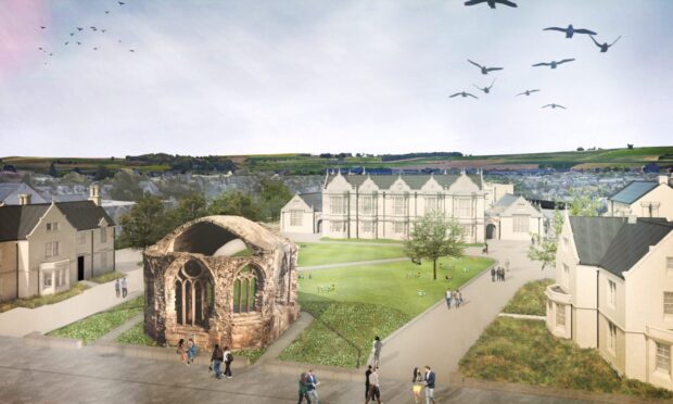 An artist's impression of how the former Madras College site on St Andrew's South Street could look.