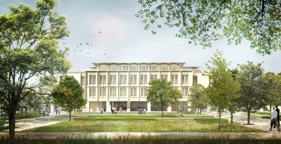 The university is planning a £140m development. 