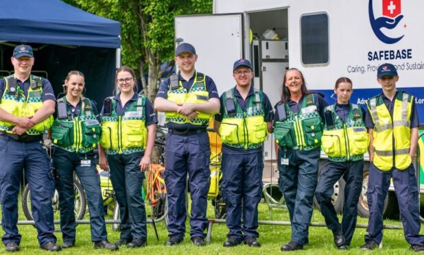 Safebase volunteers who patrol Stirling.