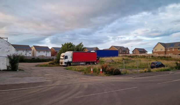 Empty site in Auchterarder where new Sainsbury's store will go