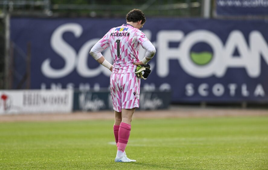 Jon McCracken in action for Dundee.
