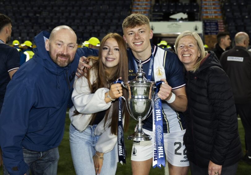 Luke Graham won the Championship last season with Falkirk. Image: Craig Foy/SNS
